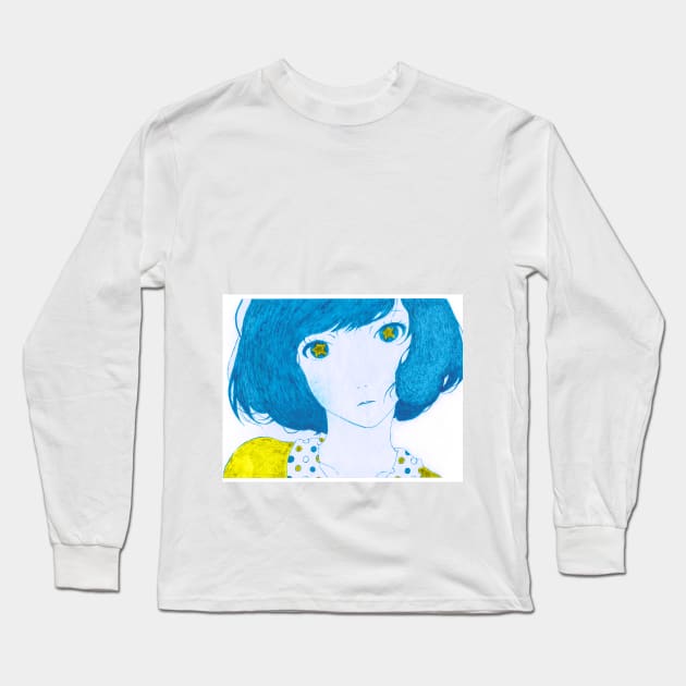 Ukraine in anime Long Sleeve T-Shirt by kateryna.koshman